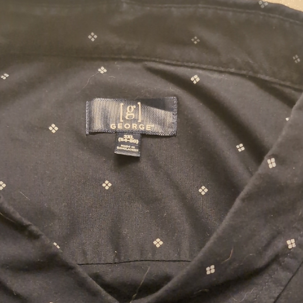 George Black Patterned Shirt